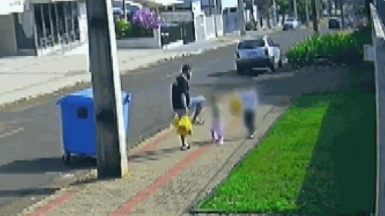 Homem é preso por chutar a filha de  3 anos (Foto: reprodução)