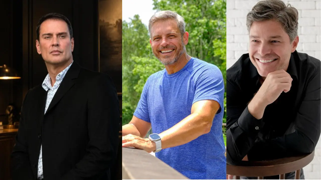 Marcelo Antony, Luigi Baricelli e Erick Marmo (Reprodução/Redes Sociais)
