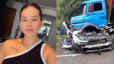 Esposa de influencer morre em acidente com carro de luxo na rodovia