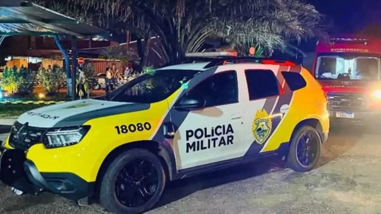Carro da Polícia Militar (Foto: Ops Notícias)