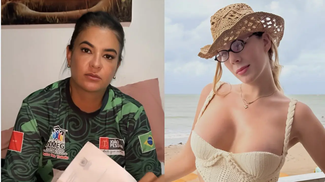 Janaina Carvalho e Malévola (Foto: reprodução)