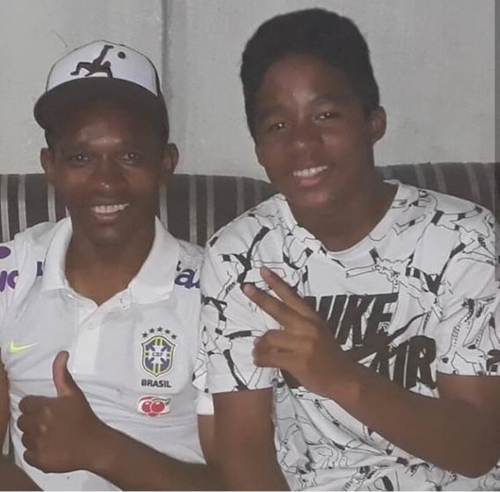 Douglas Sousa e o filho Endrick