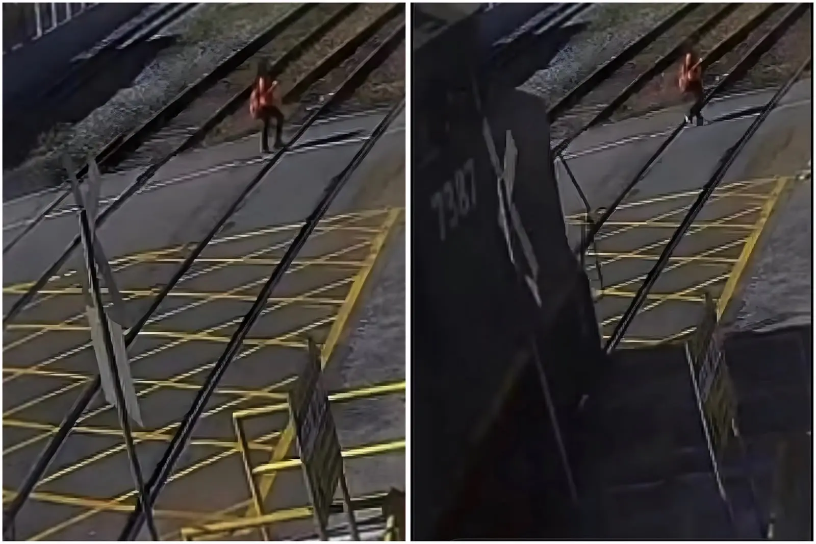 Adolescente é atingida por trem ao tentar atravessa linha férrea (Foto: Reprodução/Redes sociais)