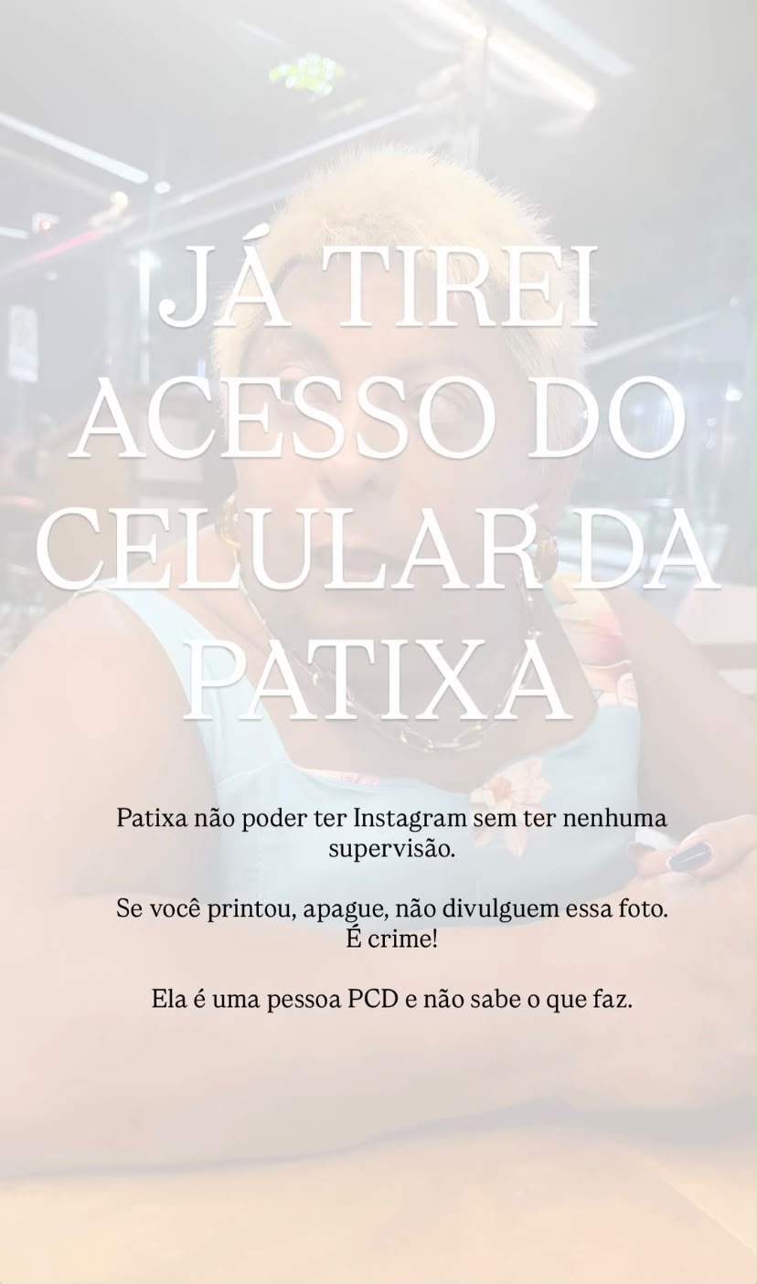 Nota publicada pela equipe de Patixa 