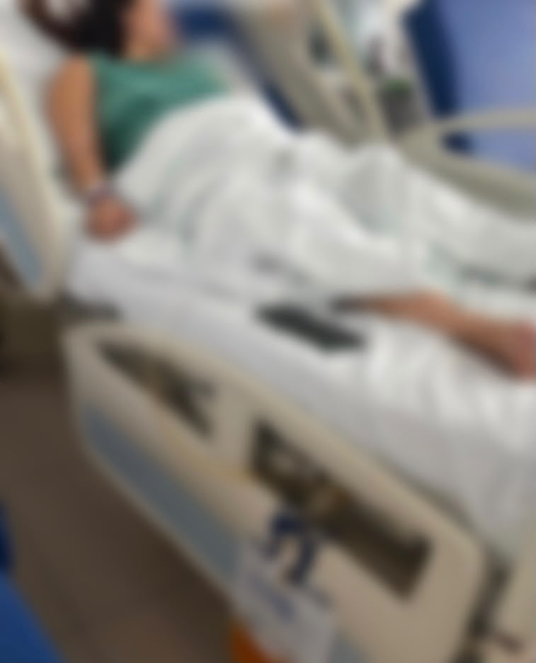 A mãe lutando pela vida após série de incidentes no parto || Reprodução: Arquivo Bacci Notícias