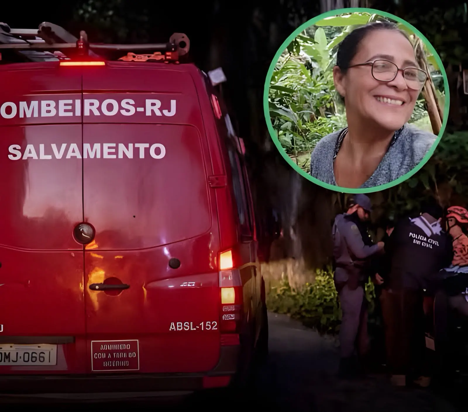 Vídeo mostra resgate do corpo de Berenice em mata de difícil acesso (Foto: Reprodução)