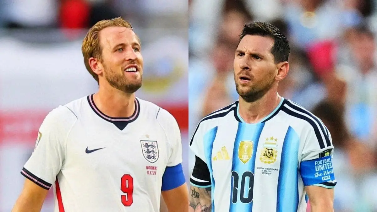 Argentina x Inglaterra se enfrentam nesta quarta-feira