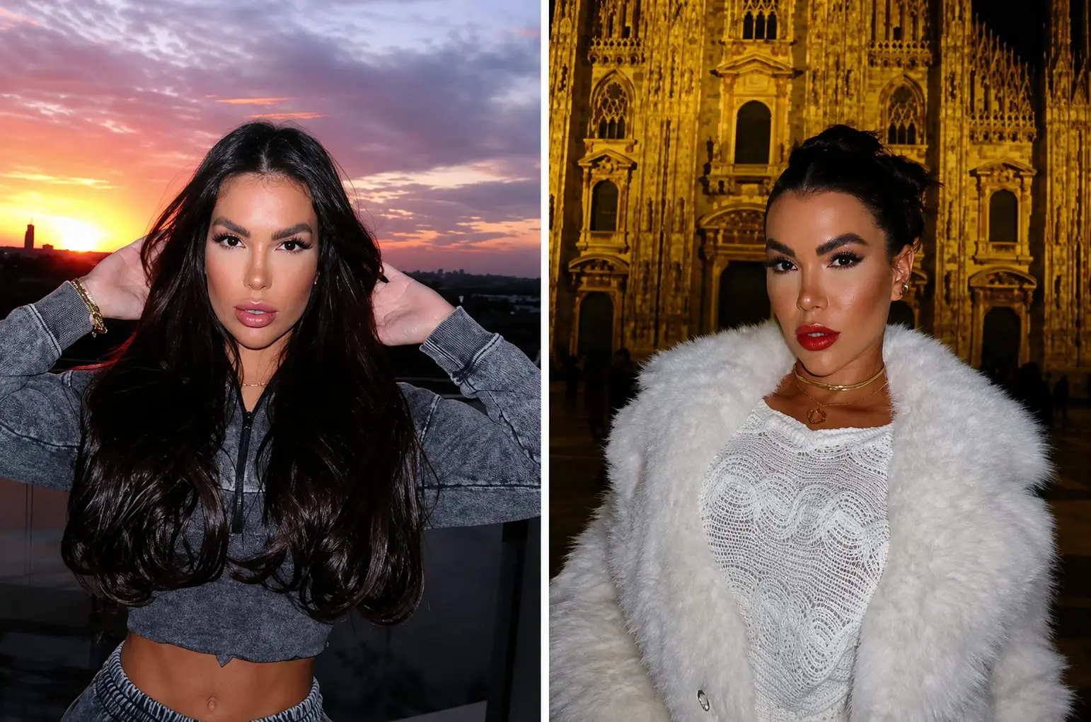 A influenciadora brasileira Kauana Bilhar morreu durante uma viagem a Dubai. A polícia dos Emirados Árabes Unidos investiga as circunstâncias da queda. (Foto: Reprodução/Redes sociais)