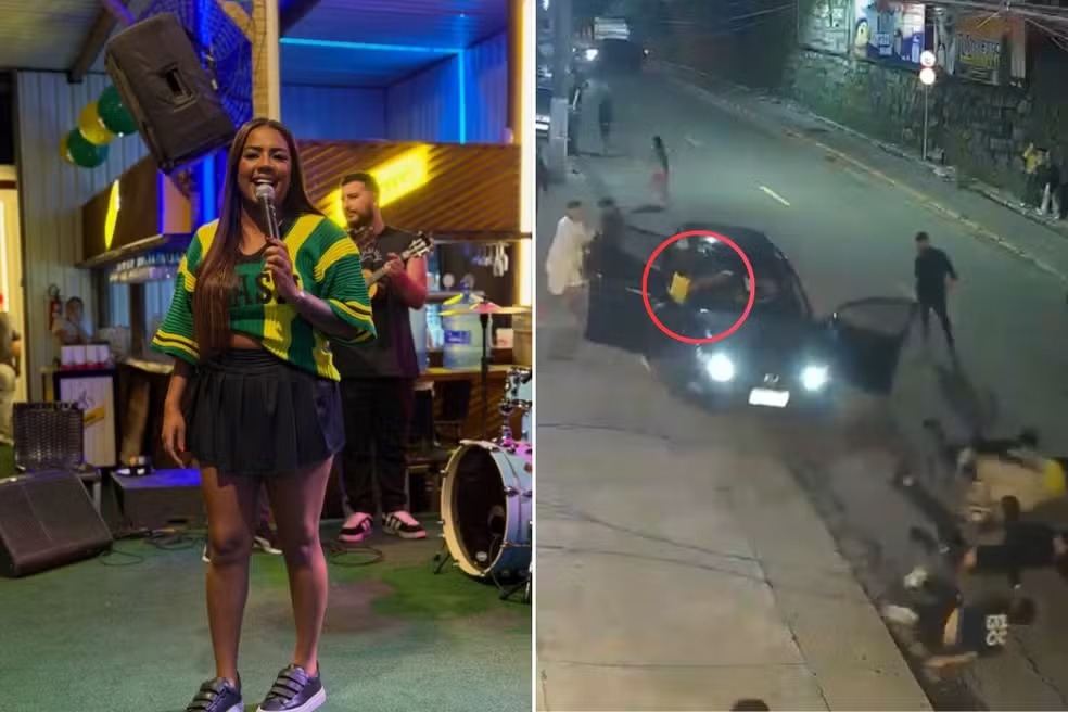 MC Rita é uma das vítimas atropeladas por homem que invadiu carro desconhecido em São Vicente, SP — Foto: Reprodução/Instagram e Reprodução