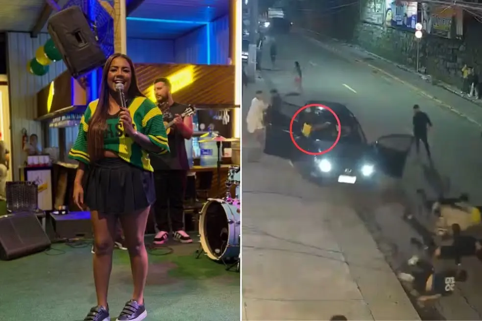 MC Rita é uma das vítimas atropeladas por homem que invadiu carro desconhecido em São Vicente, SP — Foto: Reprodução/Instagram e Reprodução