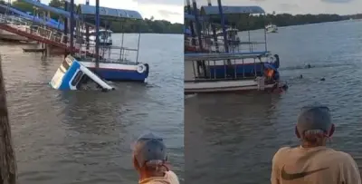 Ônibus cai em rio com passageiros e mobiliza operação de resgate; vídeo