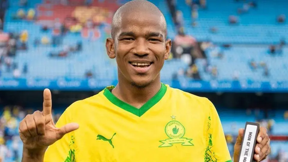 Morre Jayden Adams, sul-africano que disputou a Copa do Mundo de 2026  Foto: Divulgação/Mamelodi Sundowns