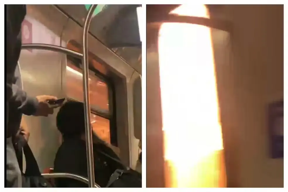 Trem explode com passageiros dentro na Zona Leste de SP (Foto: Reprodução/Redes sociais)