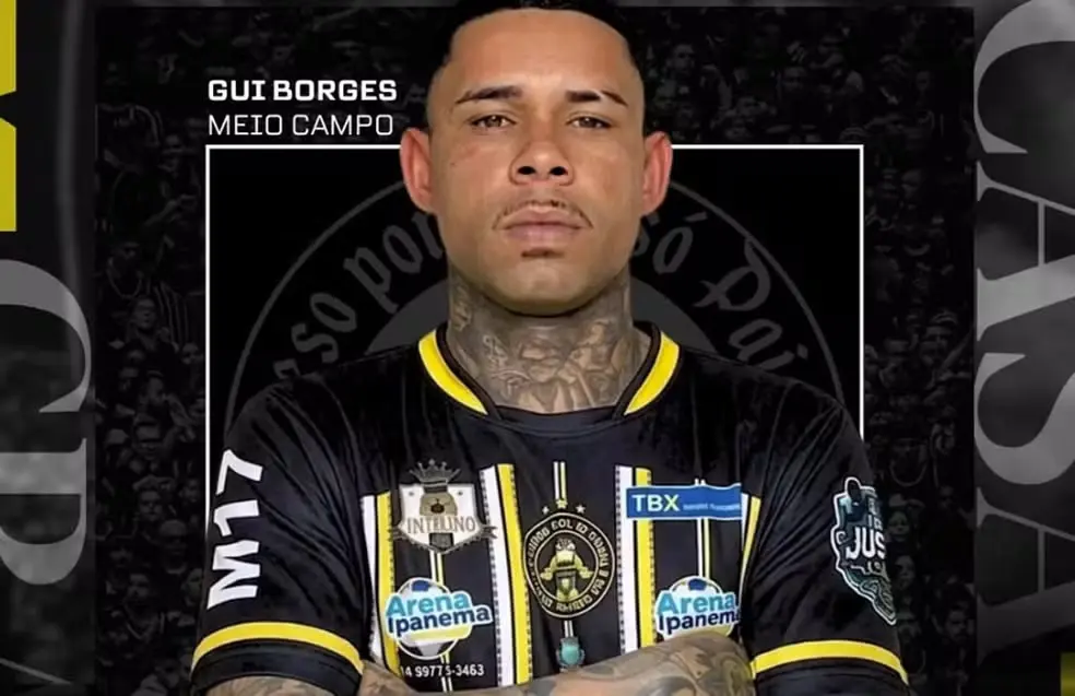 O jogador de futebol amador Guilherme Henrique Borges Paes — Foto: Reprodução/Instagram/Casagrande Futebol Clube