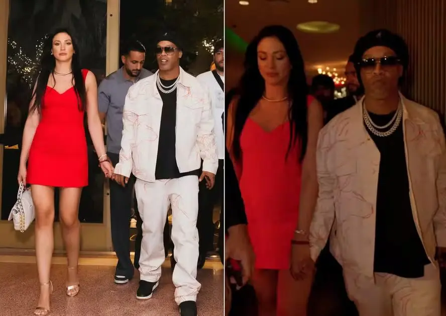 Ingryd Guadagnin e Ronaldinho Gaúcho (Foto: Reprodução / Redes Sociais)