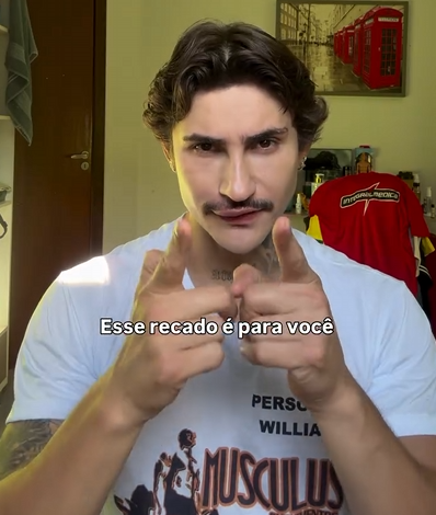Influenciador Willian Silva, conhecido nas redes sociais como Ken de CG